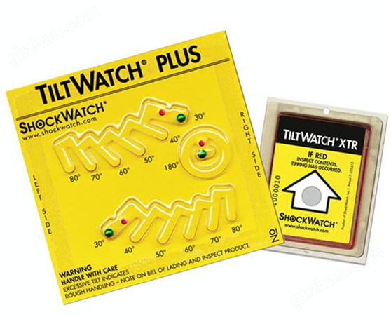 美國tiltwatch plus多角度防傾斜標簽 傾倒指示標簽